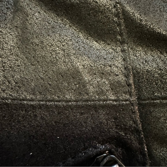 G.I.L.I. Black Leather Jacket Coat Moto Size XS Pockets Zipper on Sleeves NEW - Picture 15 of 15